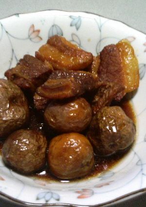 圧力鍋de新じゃがと豚ばらのこっくり煮-レシピのメイン写真