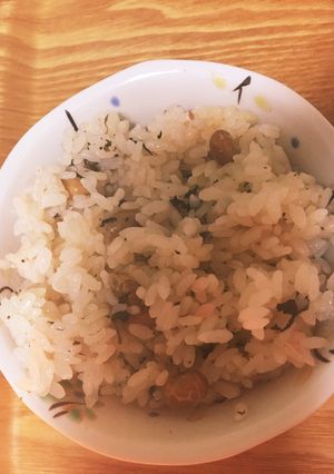 節分の余った福豆で梅ご飯-レシピのメイン写真