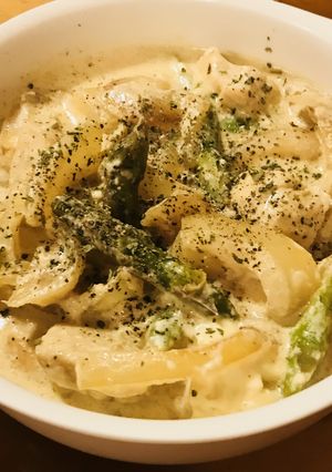 鶏肉＆アスパラ☆チーズとミルクのラグー-レシピのメイン写真