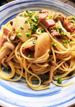 かぶとベーコンのチャチャっとパスタ-レシピのメイン写真