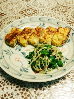 しらす入り玉子焼き、貝割のオカカ和え-レシピのメイン写真