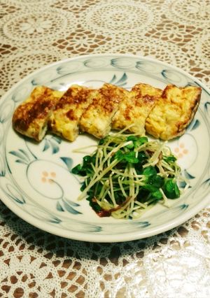 しらす入り玉子焼き、貝割のオカカ和え-レシピのメイン写真