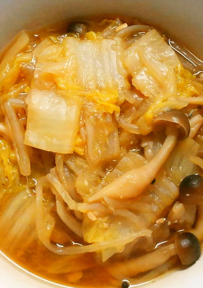 もやしと白菜 しめじのオイ味噌スープ✾-レシピのメイン写真