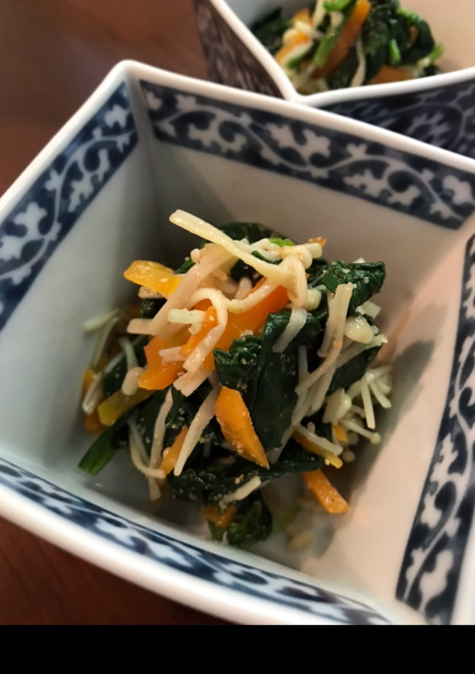 レンジで簡単！ほうれん草の胡麻和え-レシピのメイン写真