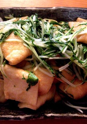 【簡単】油揚げと水菜の炒め煮-レシピのメイン写真