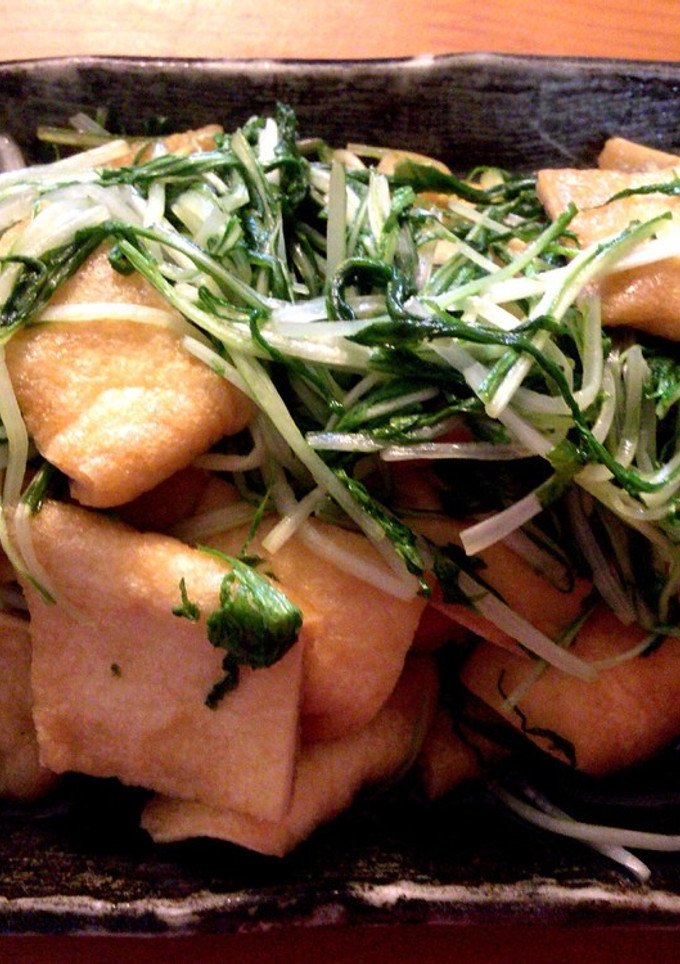 【簡単】油揚げと水菜の炒め煮-レシピのメイン写真