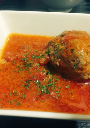 パセリ風味の肉団子のトマトソース煮込み-レシピのメイン写真
