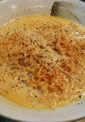 ミルクカレーのチキンラーメンと〆リゾット-レシピのメイン写真
