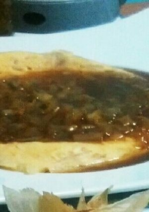 野菜でかさ増し!玉子焼きの甘酢あん-レシピのメイン写真