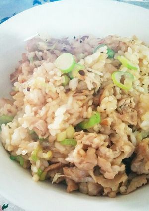 豚バラとﾈｷﾞのチャーハン☆がっつり系-レシピのメイン写真