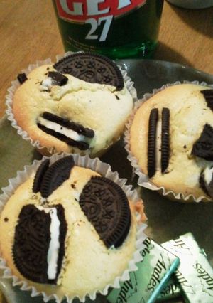 オレオチョコミン♪カップケーキ-レシピのメイン写真