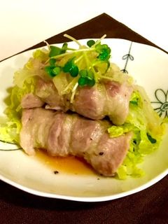 材料3つ!白菜とかいわれ大根の豚肉まき-レシピのメイン写真