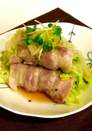 材料３つ！白菜とかいわれ大根の豚肉まき-レシピのメイン写真