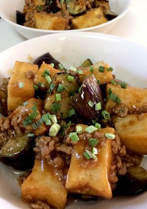 なすと厚揚げのひき肉あんかけ-レシピのメイン写真