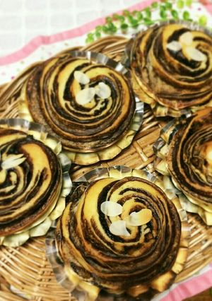 ココアで作る、チョコシートのぐるぐるパン-レシピのメイン写真