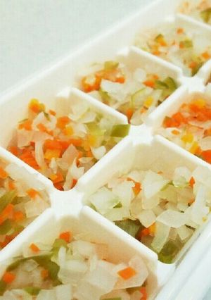 離乳食中期 美味しい5種の野菜ミックス-レシピのメイン写真