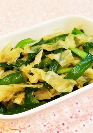キャベツとニラの煮浸し-レシピのメイン写真