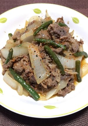 簡単!甘辛牛バラ炒め!(^^)!-レシピのメイン写真