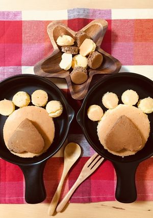 MHで簡単カワイイ♪肉球ホットケーキ★-レシピのメイン写真