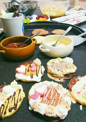 チョコフォンデュdeオープンパンケーキ-レシピのメイン写真