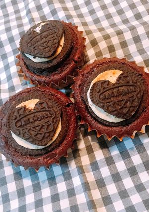 ハートで可愛い！オレオでミニケーキ-レシピのメイン写真