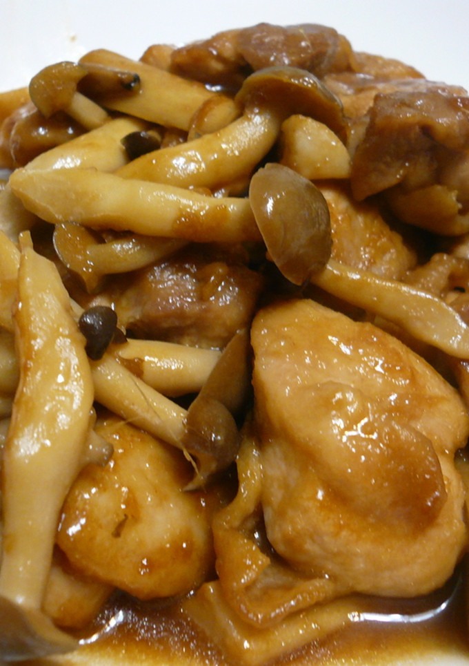 鶏ときのこのしょうが焼き-レシピのメイン写真
