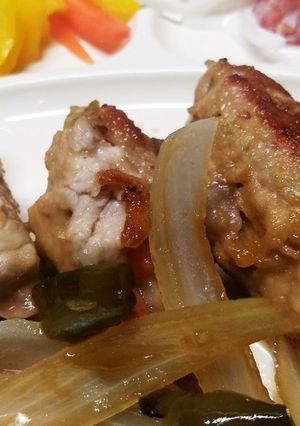 キクイモの豚巻き酢豚風-レシピのメイン写真