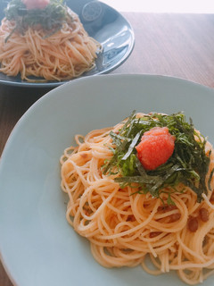 柚子胡椒が効く!納豆明太パスタ-レシピのメイン写真