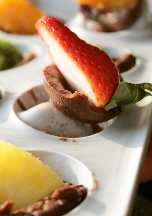 バレンタイン！フレッシュフルーツのチョコ-レシピのメイン写真