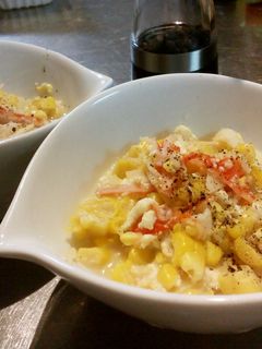 かにかまトウモロコシ豆腐の酸辣湯風スープ-レシピのメイン写真