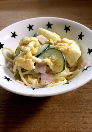 卵でコクが！簡単♪スパサラ-レシピのメイン写真