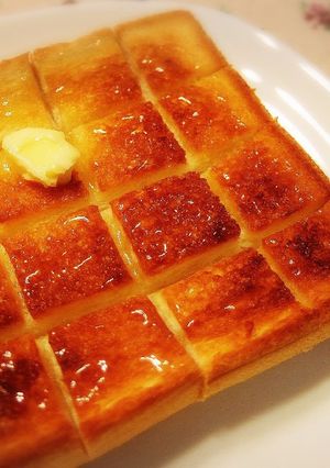 ☆朝食に簡単厚切りハニーバタートースト☆-レシピのメイン写真