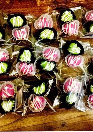 分離した生チョコでSNS映えチョコ♥-レシピのメイン写真