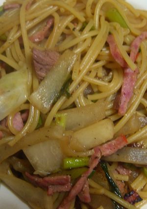 カブラとと野沢菜の和風ペペロンチーノ風-レシピのメイン写真