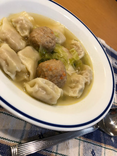 冷凍餃子のあったかスープ(*´꒳`*)-レシピのメイン写真