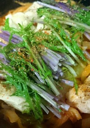 鳥むね肉の野菜キムチ鍋-レシピのメイン写真