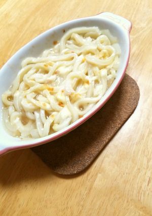 意外と合う！オニオン＆チーズうどん-レシピのメイン写真