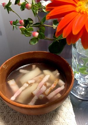 エリンギとベーコンの春香るスープ♪-レシピのメイン写真
