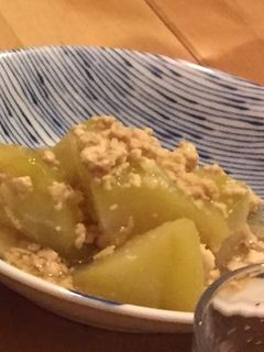 はやと瓜の鶏そぼろ煮-レシピのメイン写真
