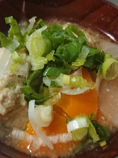 簡単やわらか肉団子の味噌汁-レシピのメイン写真