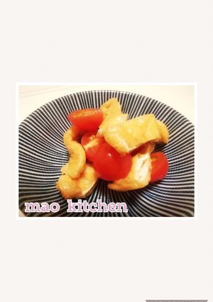 簡単すぎる、トマトと油揚げのお浸し風-レシピのメイン写真