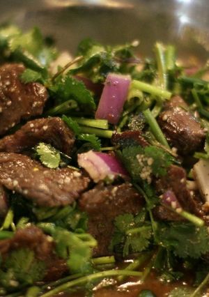 【タイ料理】ナムトック(ハーブのサラダ)-レシピのメイン写真