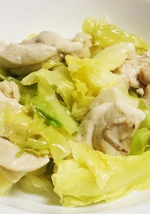ほぼ放置!鶏もも肉とキャベツの蒸し物♡-レシピのメイン写真