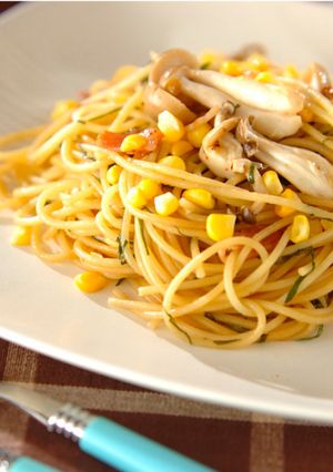 きのこのギー醤油パスタ-レシピのメイン写真