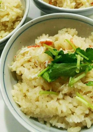 炊飯器でかに釜飯-レシピのメイン写真