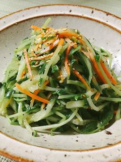 *豆苗ときゅうりのナムル*-レシピのメイン写真