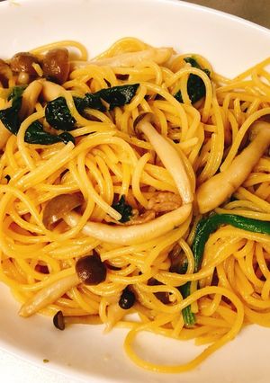 麺つゆで簡単！パスタ-レシピのメイン写真
