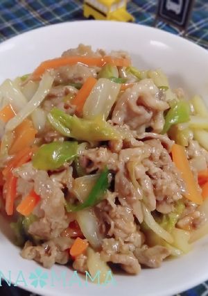 豚こまと野菜のあんかけ-レシピのメイン写真