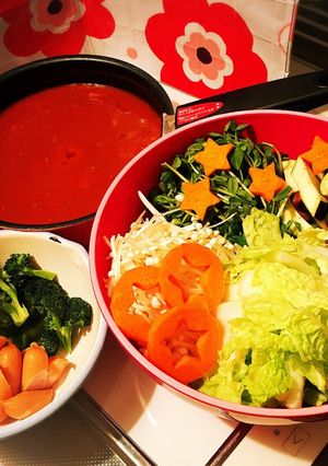 シーフード♡トマトカレー鍋♡-レシピのメイン写真