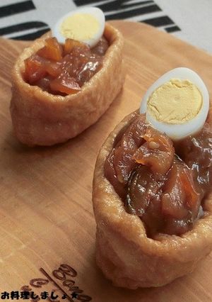 簡単★カレーのオープン稲荷-レシピのメイン写真